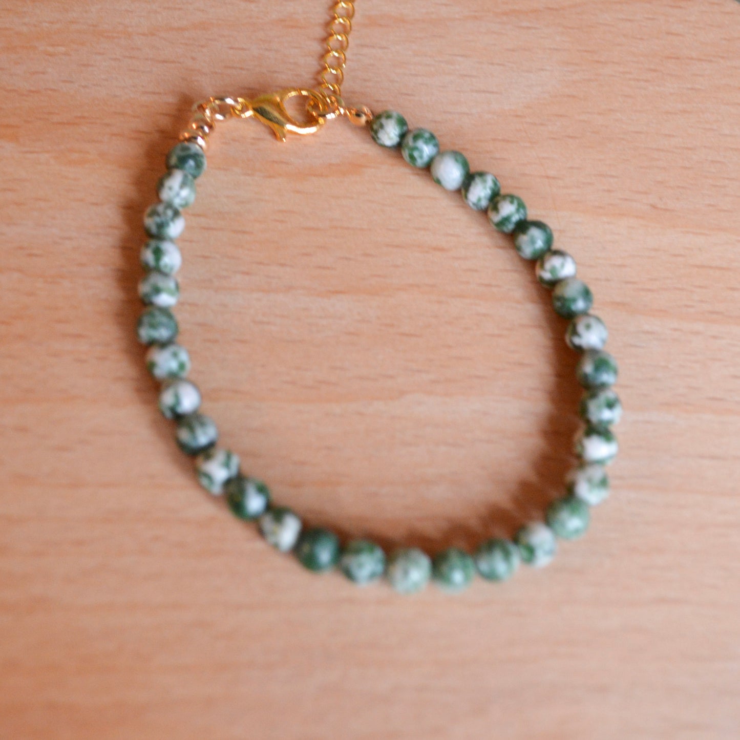 Green Spot Jasper Bracelet