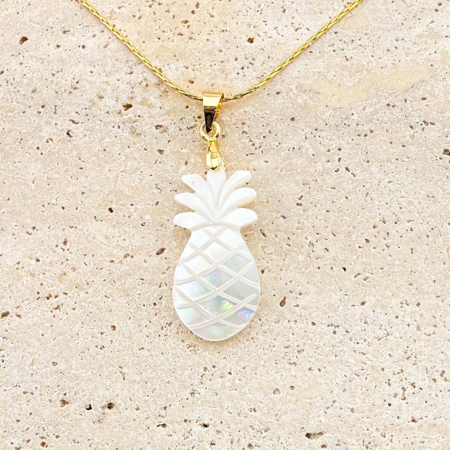 Pineapple Mother of Pearl Necklace