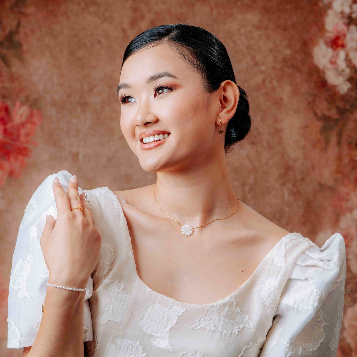 Floating Sampaguita Necklace