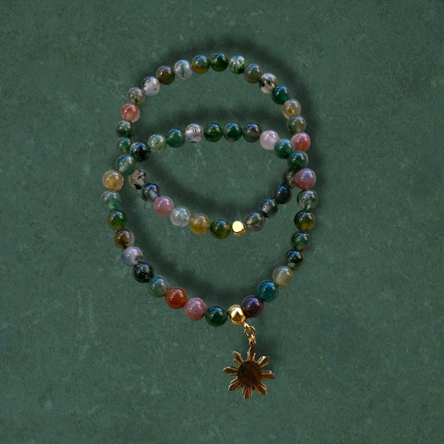 Indian Agate Stretch Bracelet
