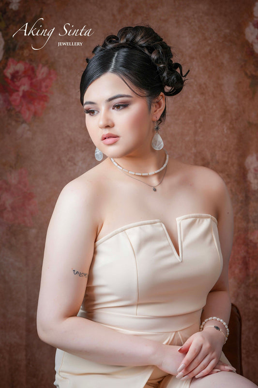 White Jade Column Necklace