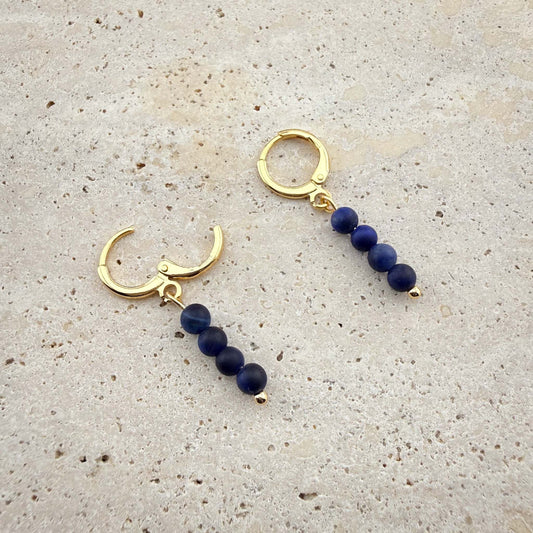 Blue Tiger Eye Huggies