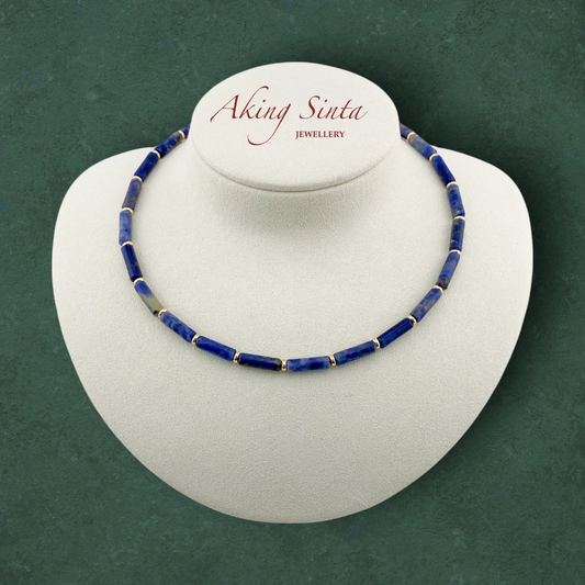 Sodalite Column Necklace