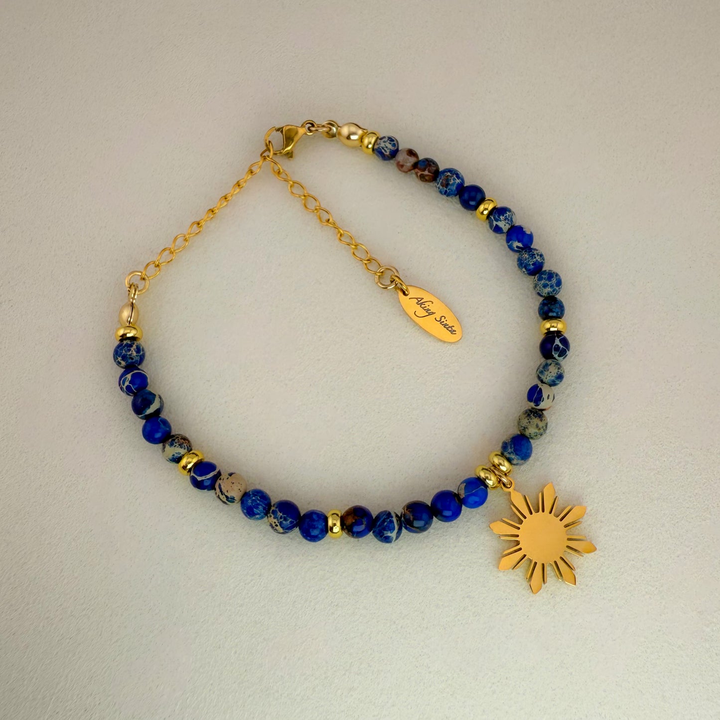 Brilliant Blue Imperial Jasper Bracelet