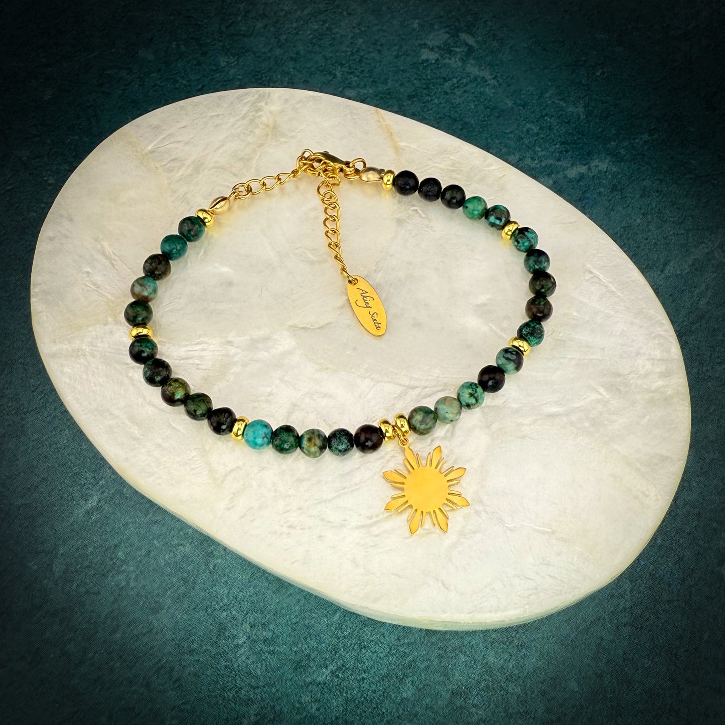 African Turquoise Bracelet