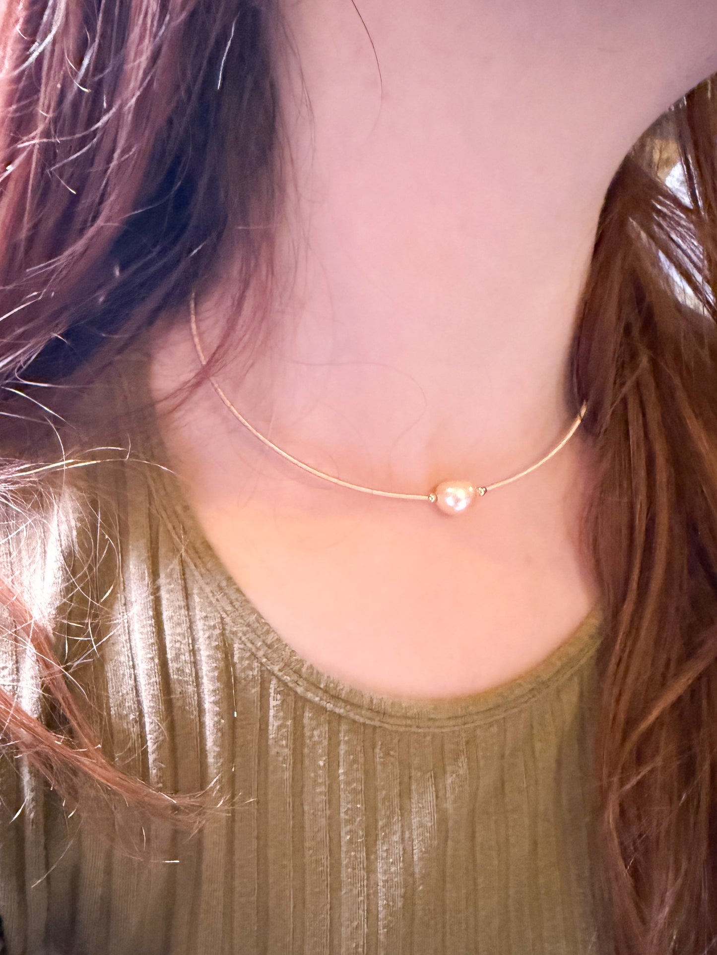 White Pearl Open Choker, Bangle and Adjustable Coiled Ring Gift Set