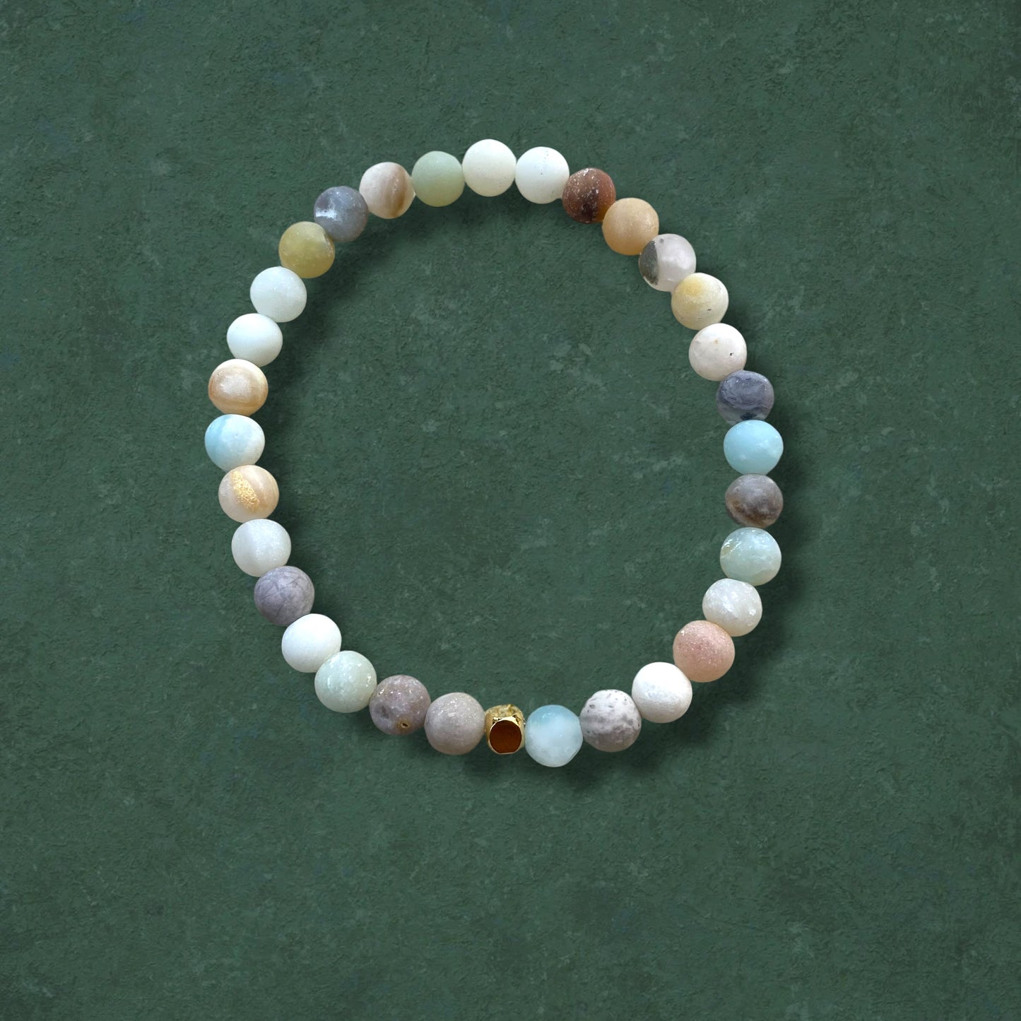 Flower Amazonite Stretch Bracelet