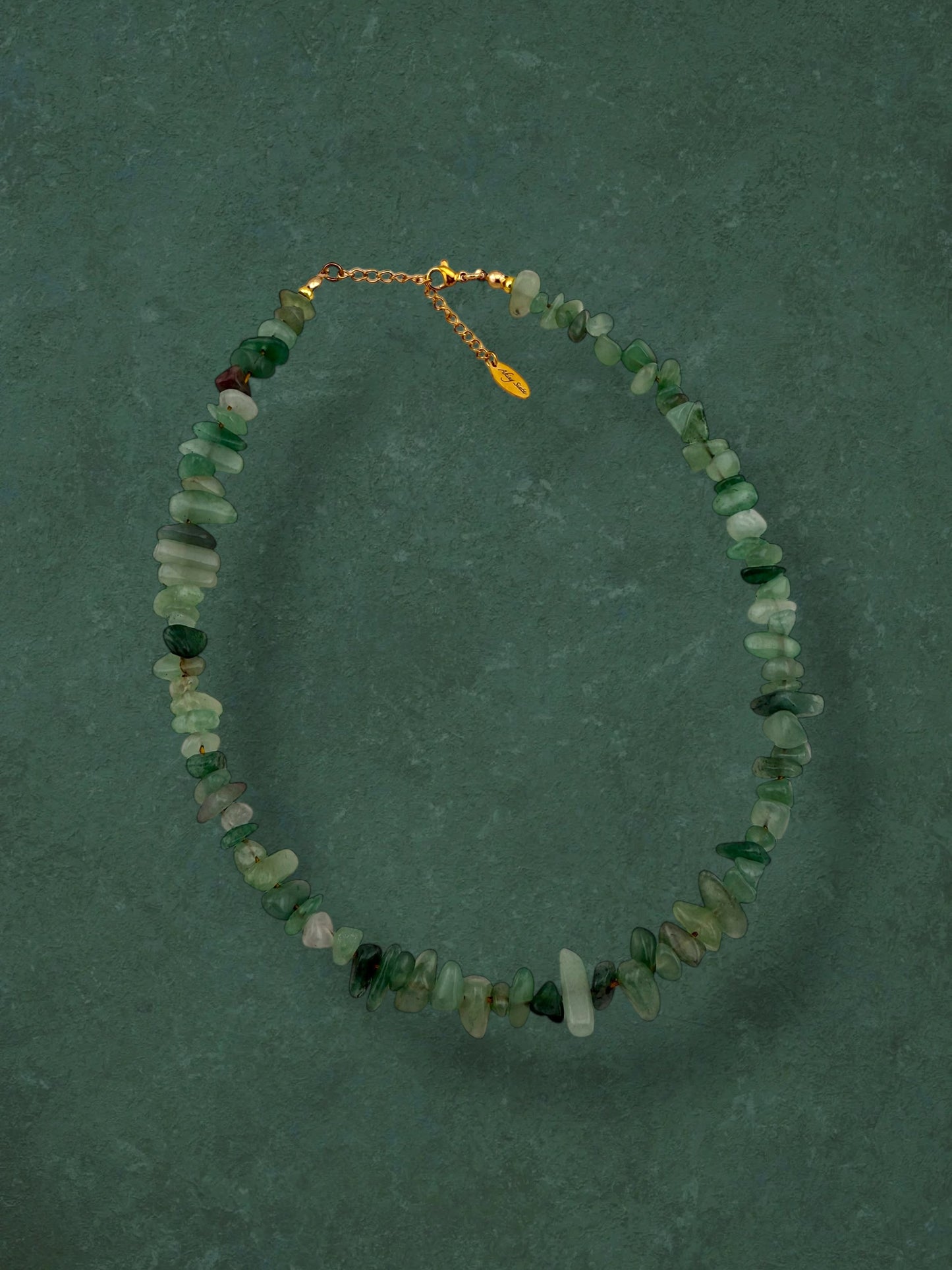 Green Aventurine Nugget Necklace