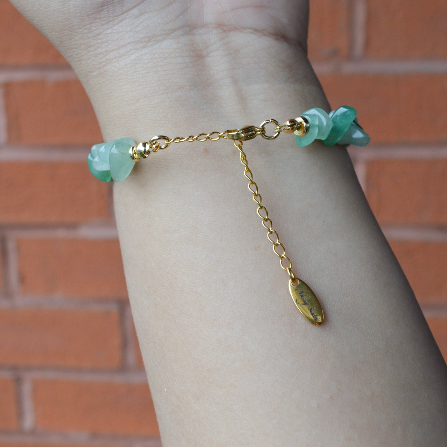 Green Aventurine Nuggets Bracelet