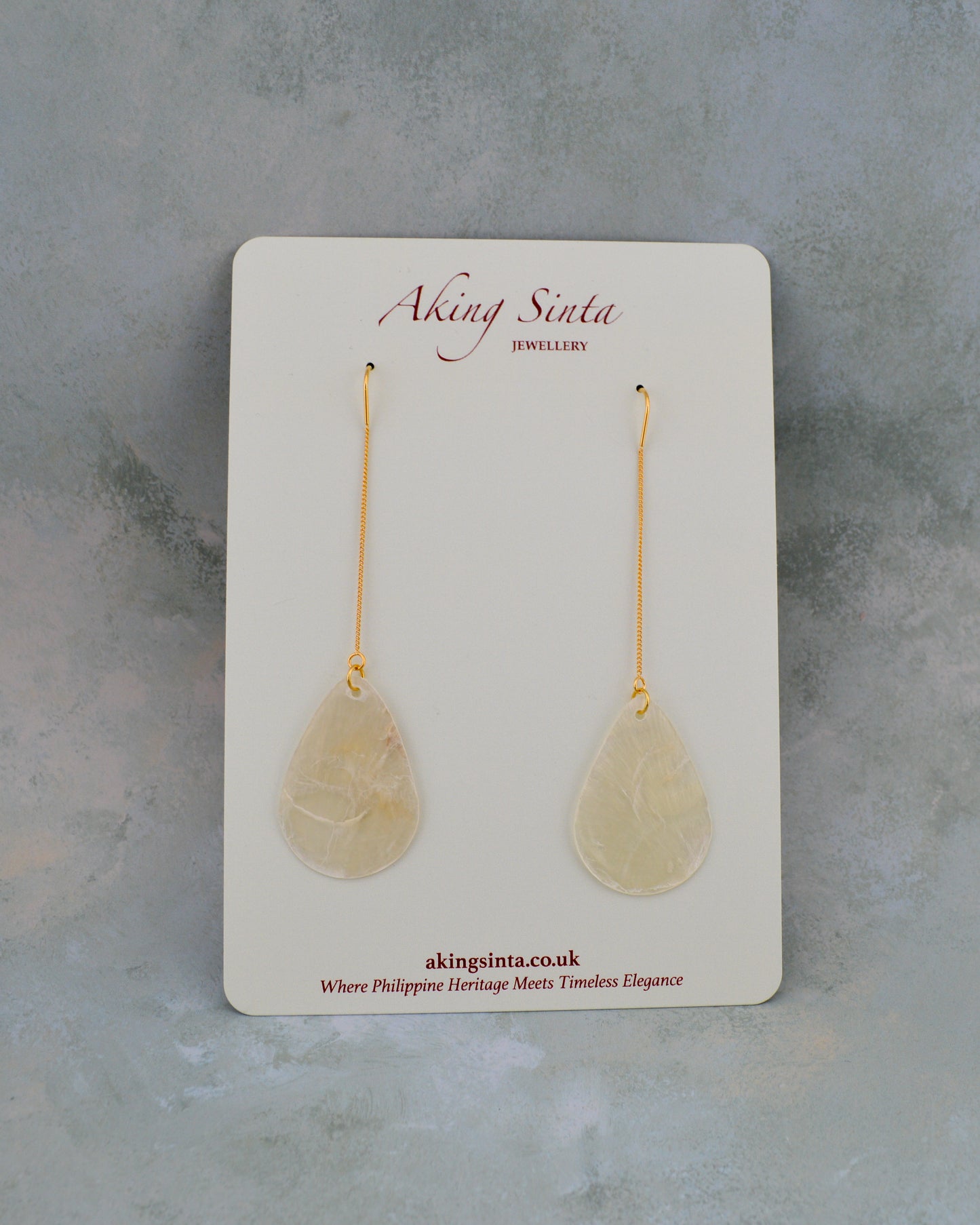 Capiz Shell Minimalist Threader Earrings with Hooks