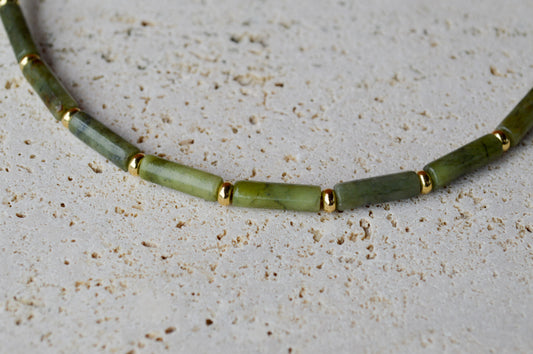 Canadian Jade Column Necklace