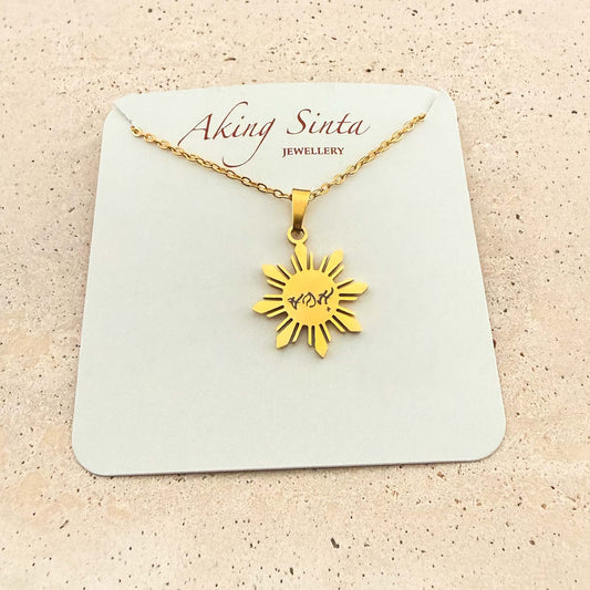 Araw Necklaces with Bespoke Baybayin Engraving