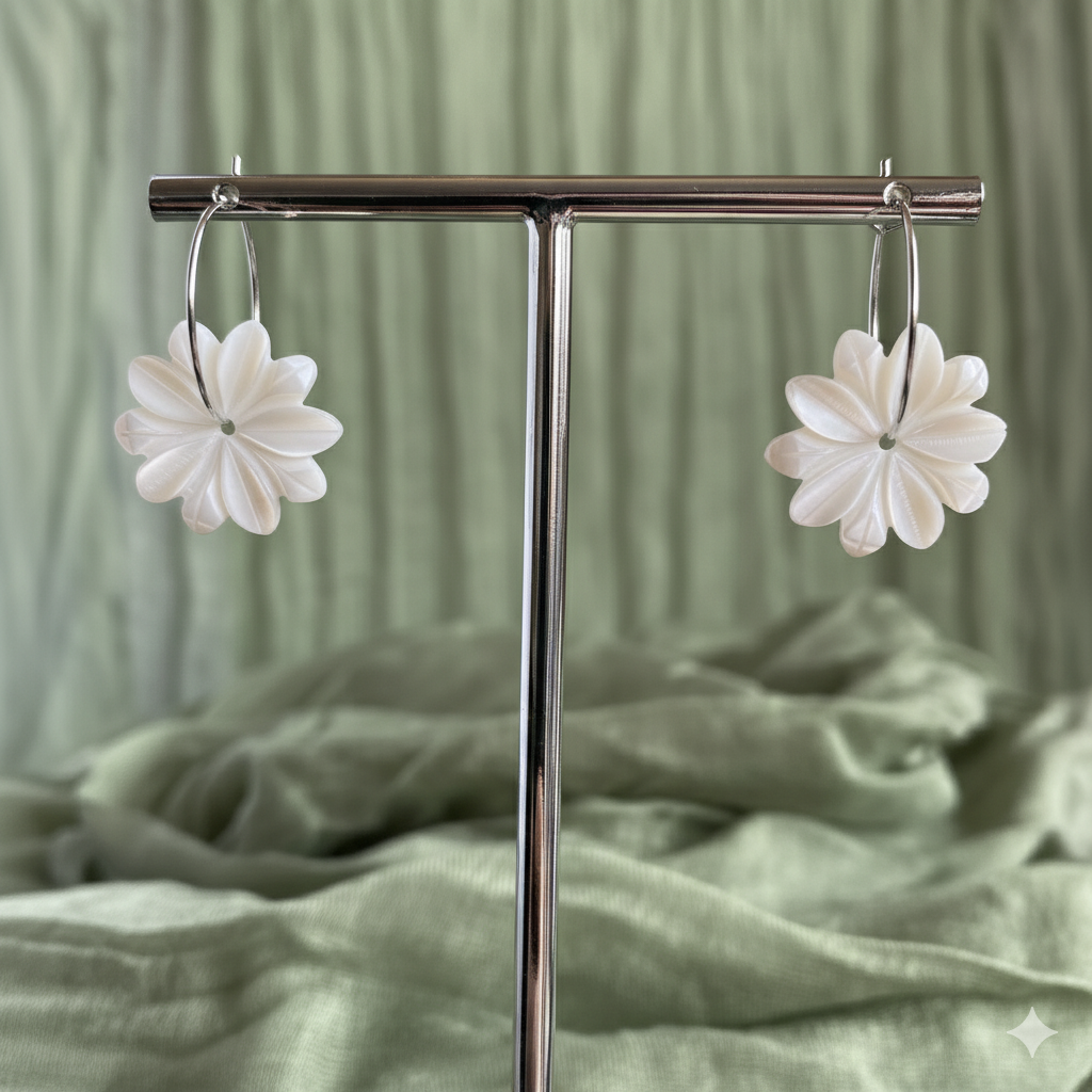 Floating Sampaguita Earrings