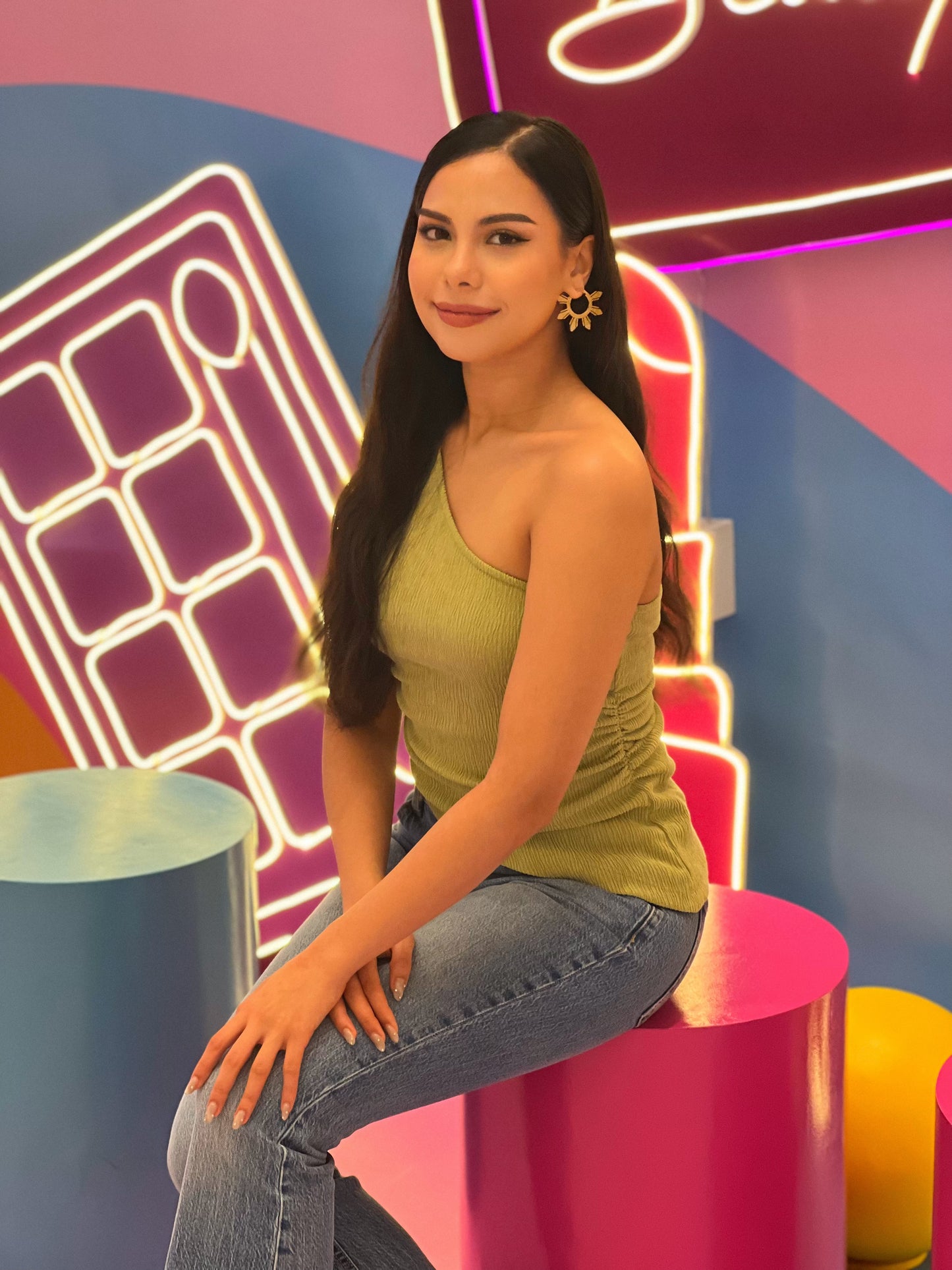 Araw Statement Hoop Earrings