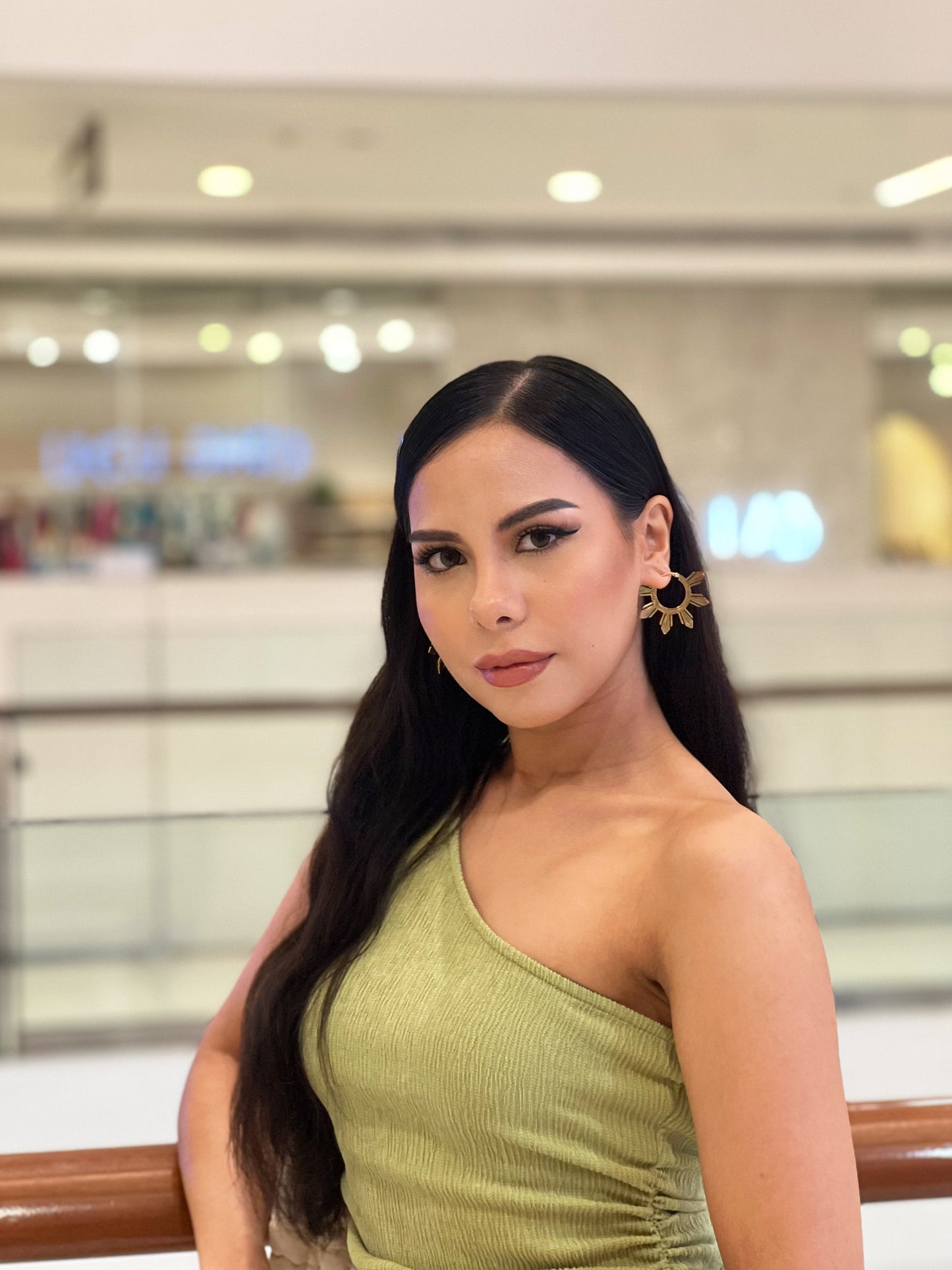 Araw Statement Hoop Earrings