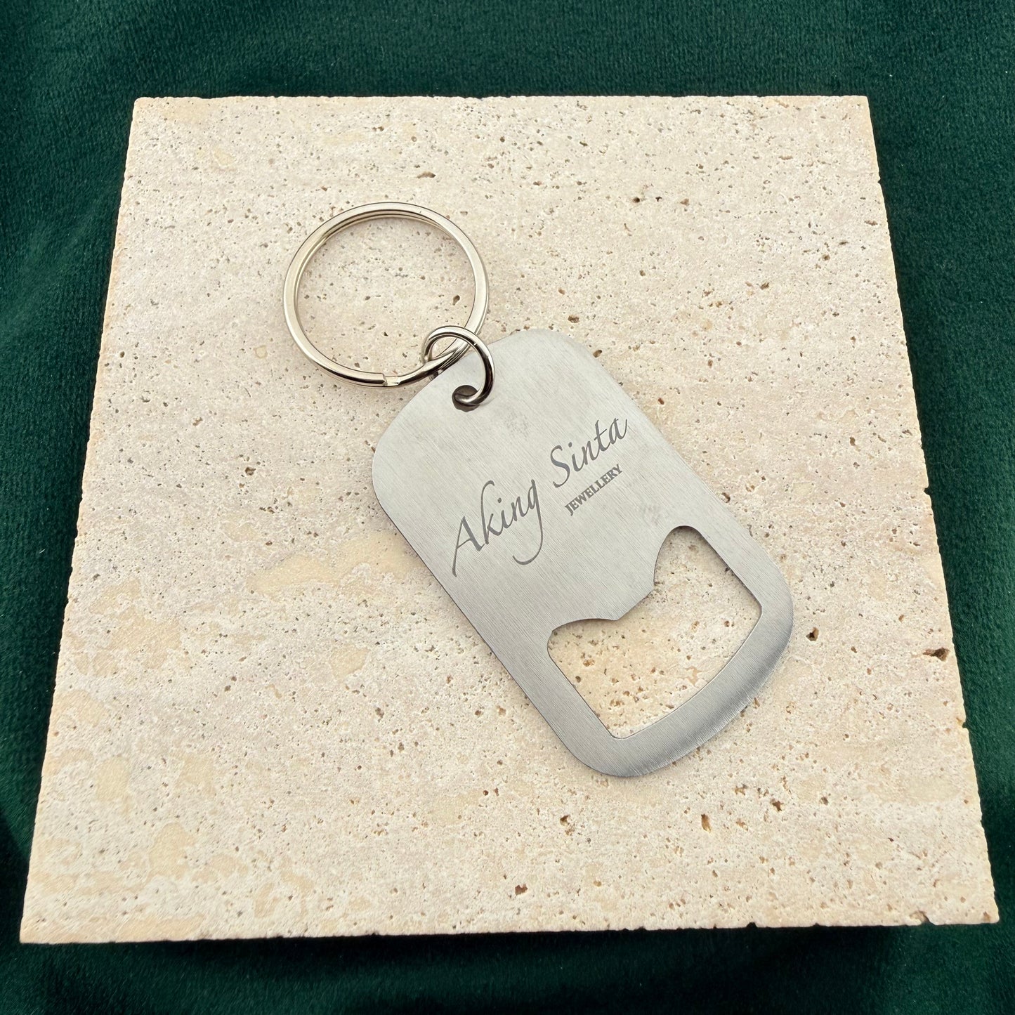Baybayin-Engraved Bottle Opener Key Ring