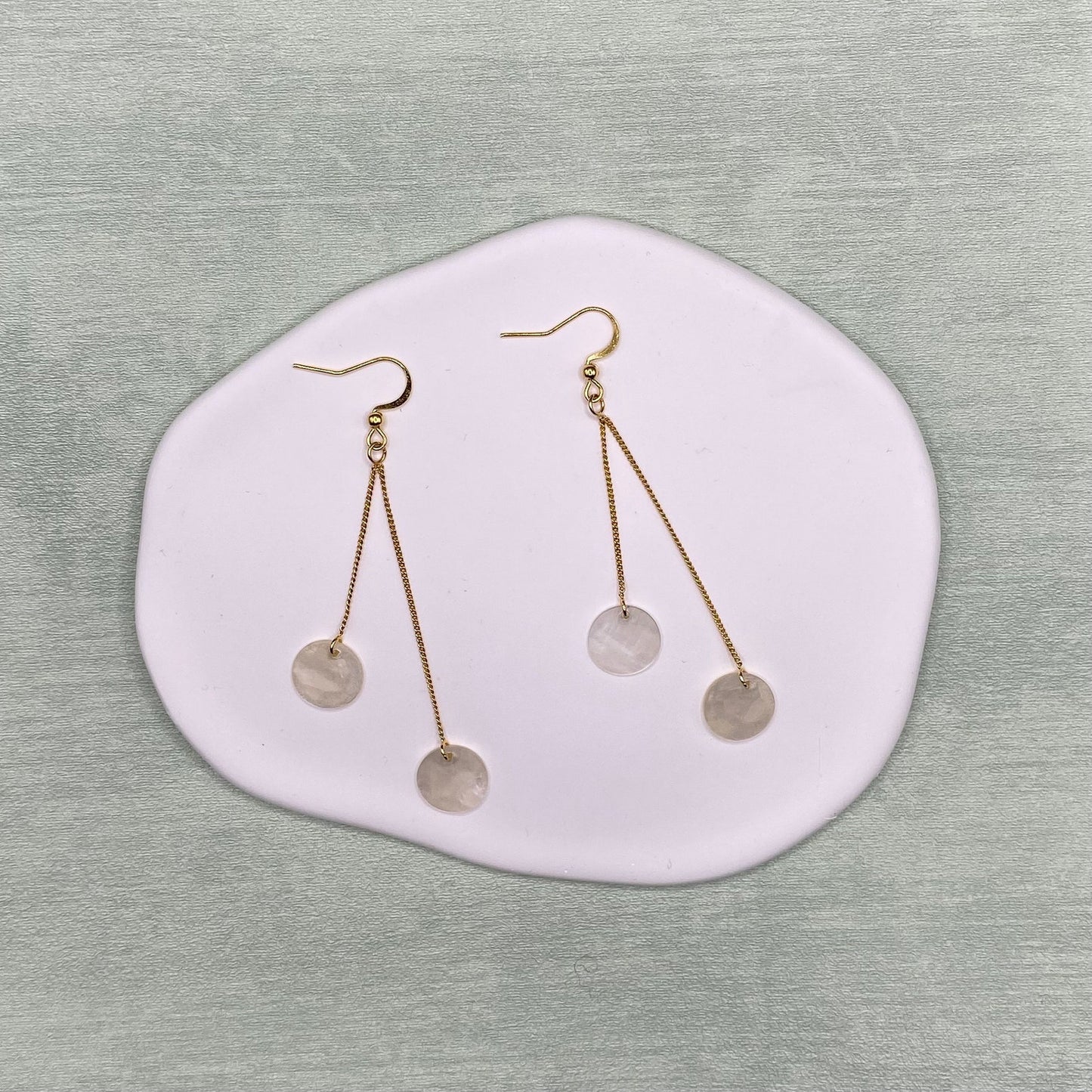 Capiz Shell Drop Earrings
