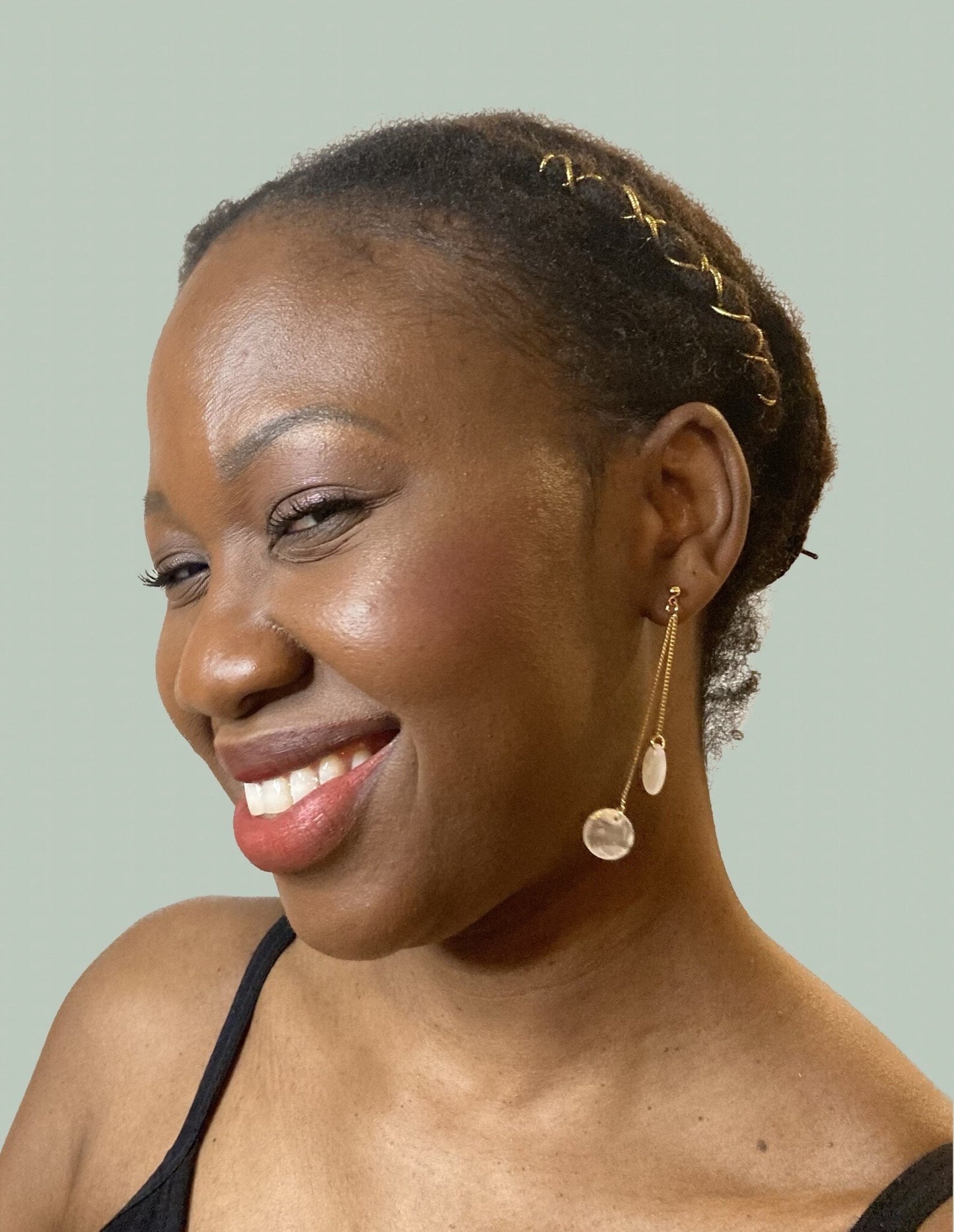 Capiz Shell Drop Earrings