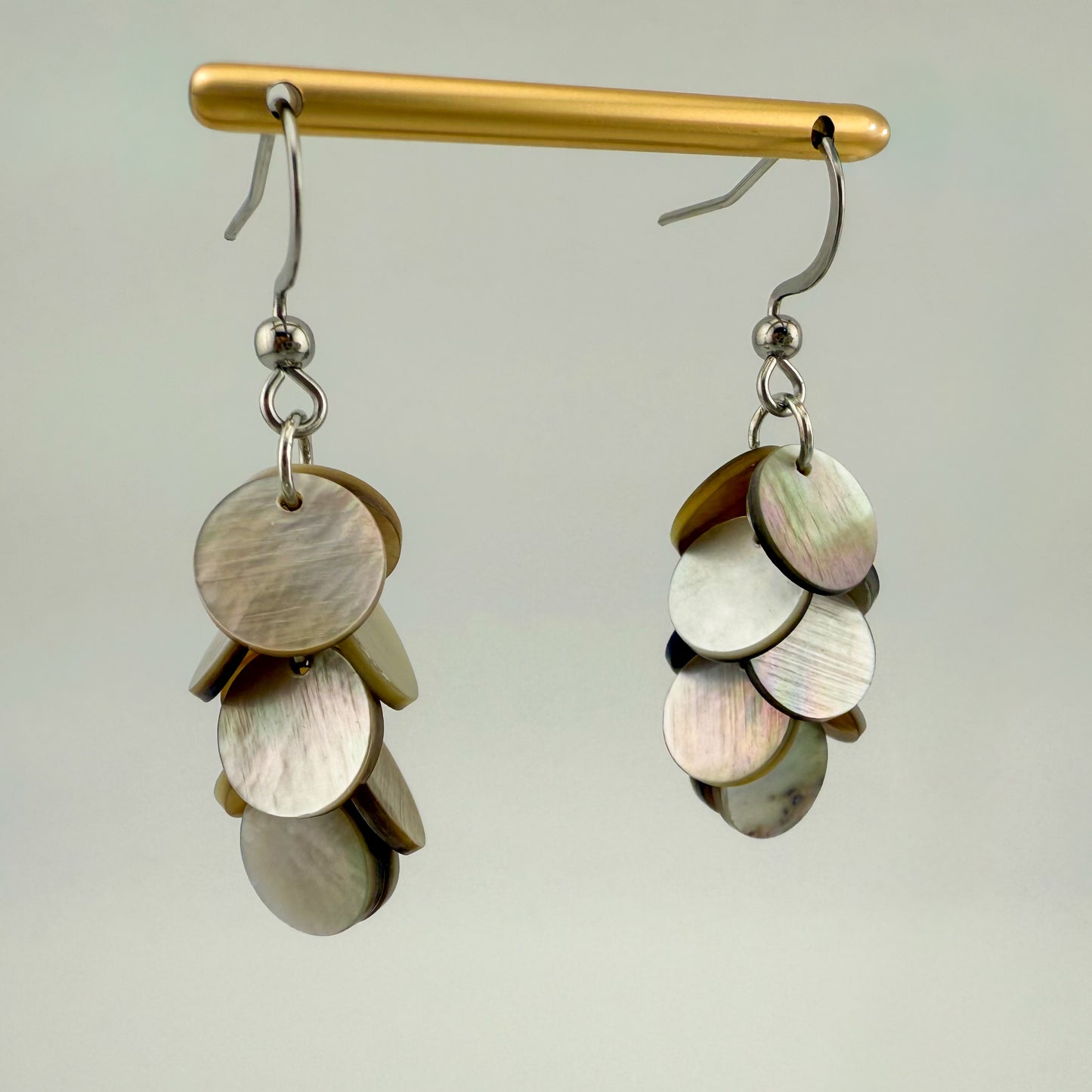Mother of Pearl Dainty Cascading Hook Earrings