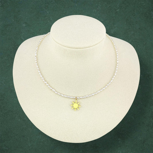 Dainty Rice Pearl Necklace