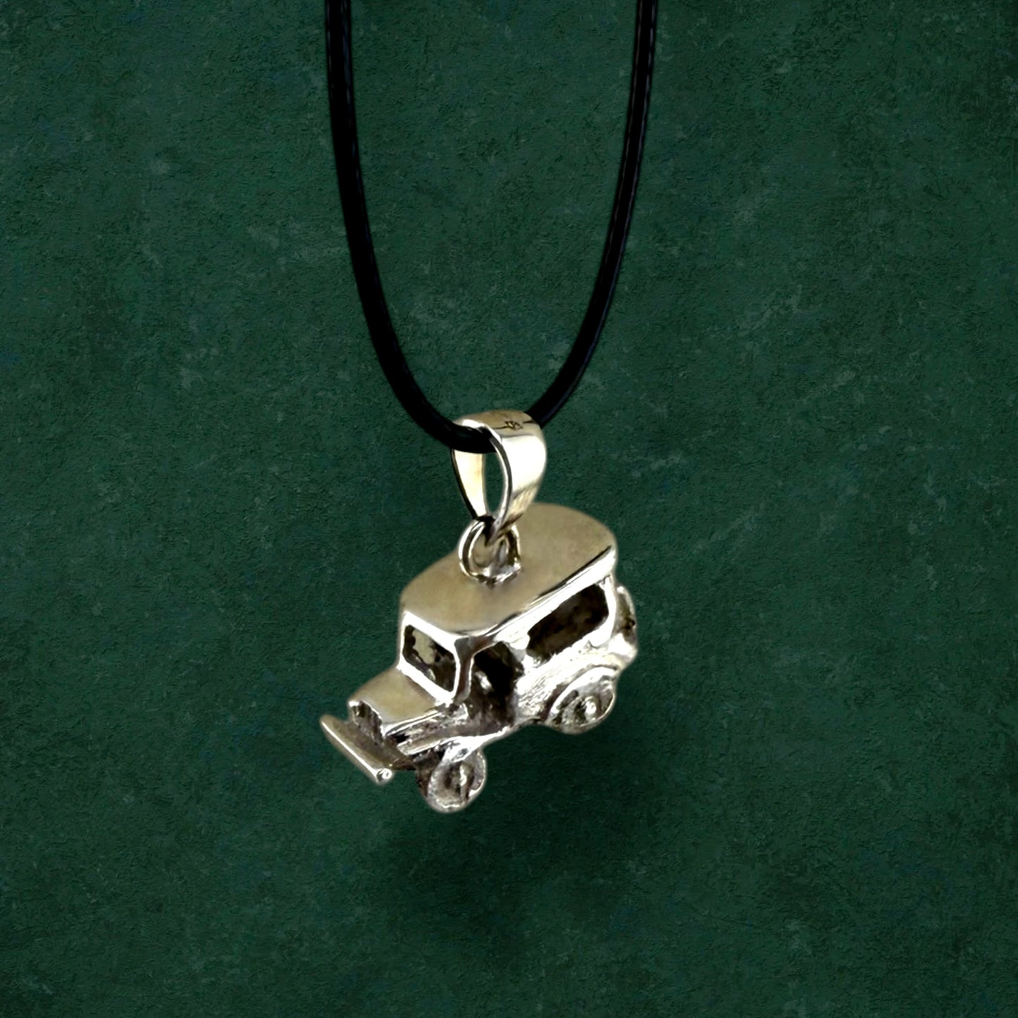 Jeepney Sterling Silver Charm Necklace
