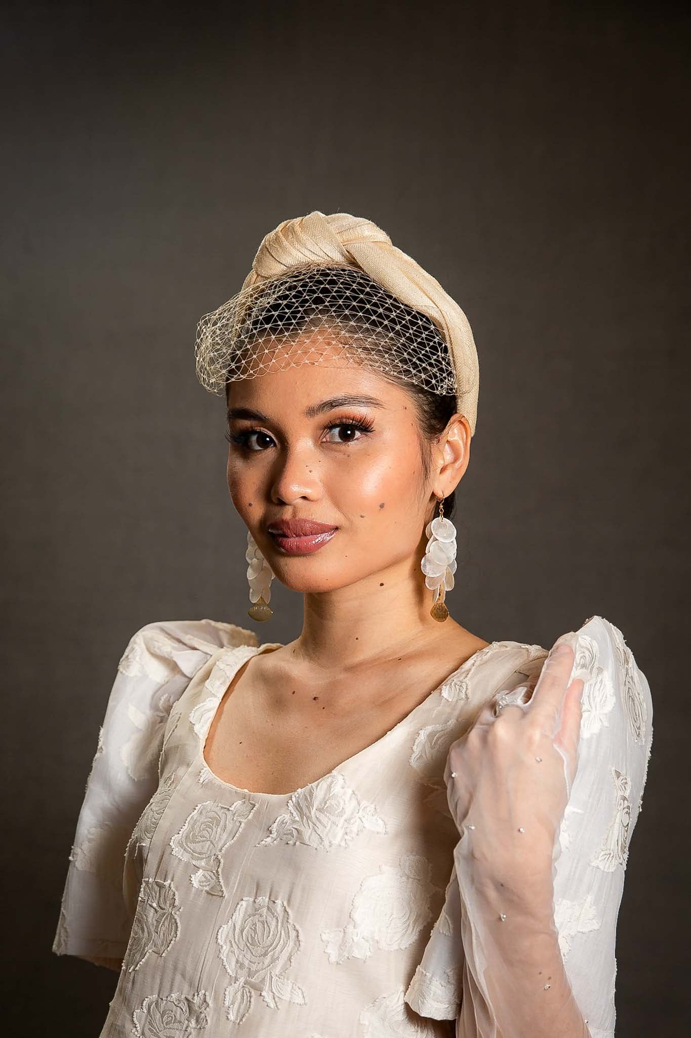 Statement Capiz Shell Cascading Earrings