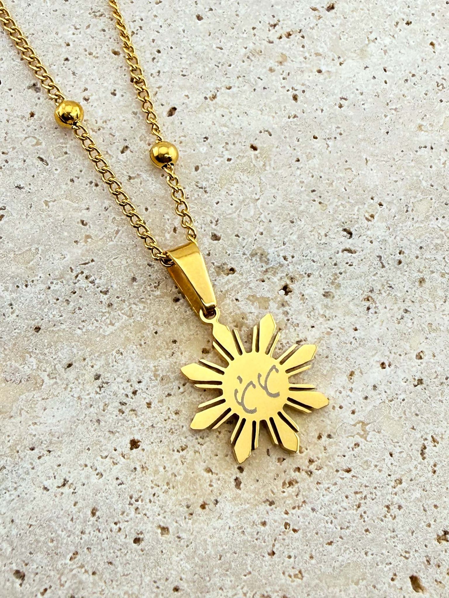 Araw Necklaces with Bespoke Baybayin Engraving