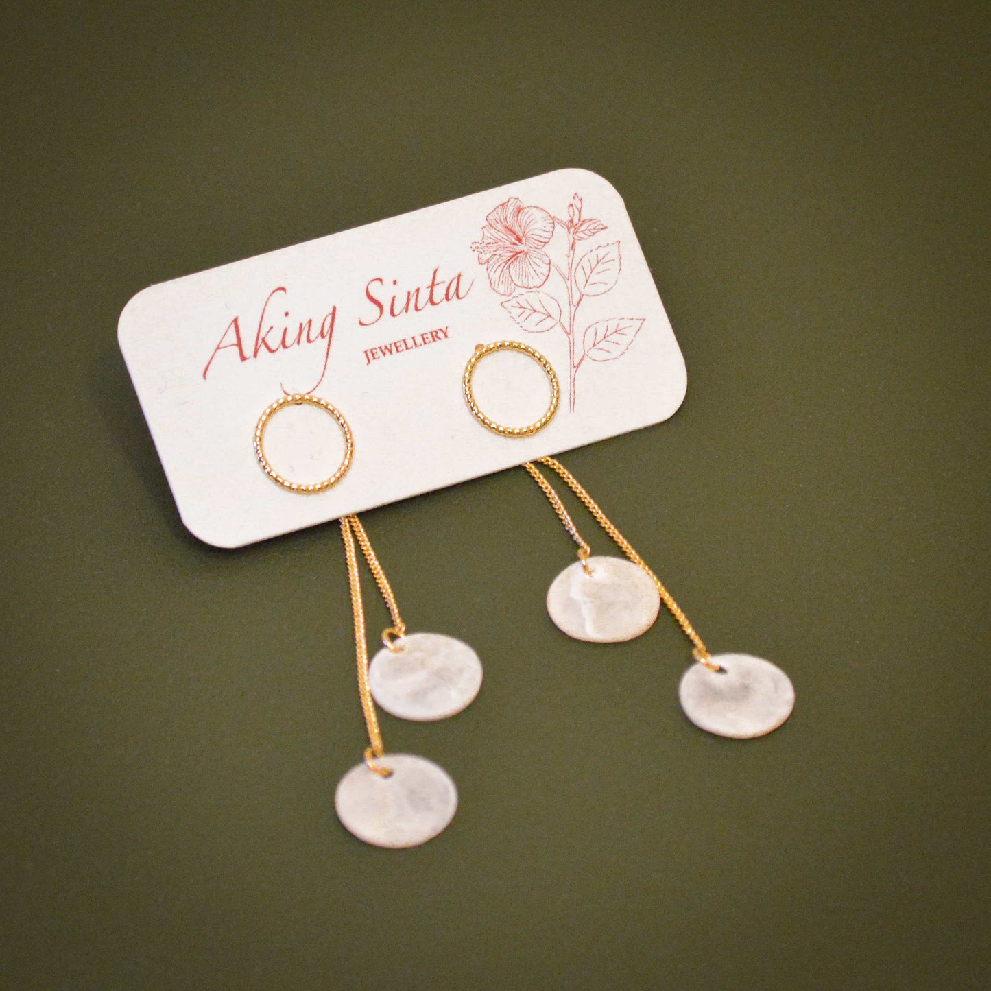 Capiz Shell Drop Earrings