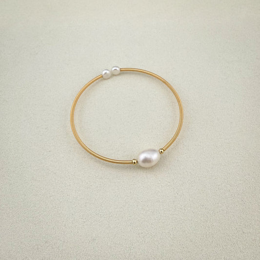 Pearl Open Bangle