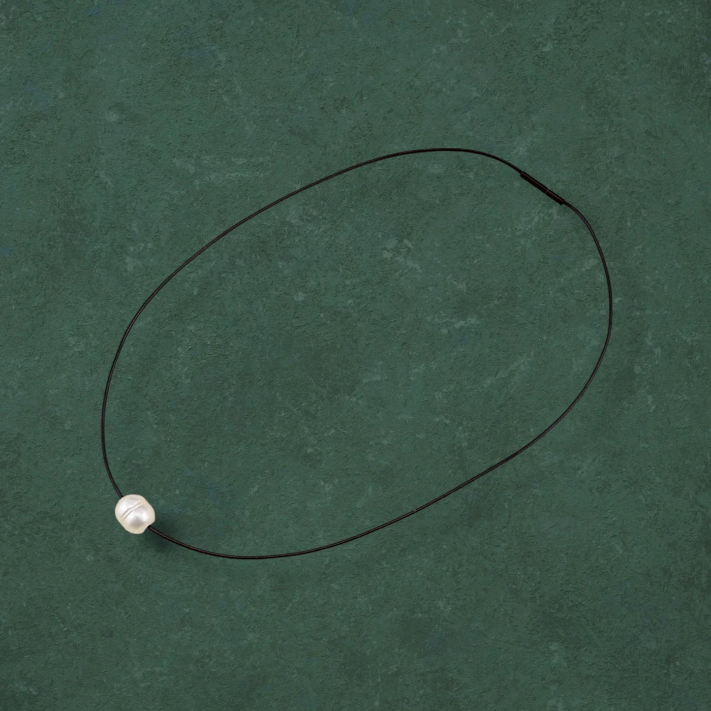 Floating Pearl Cord Necklace