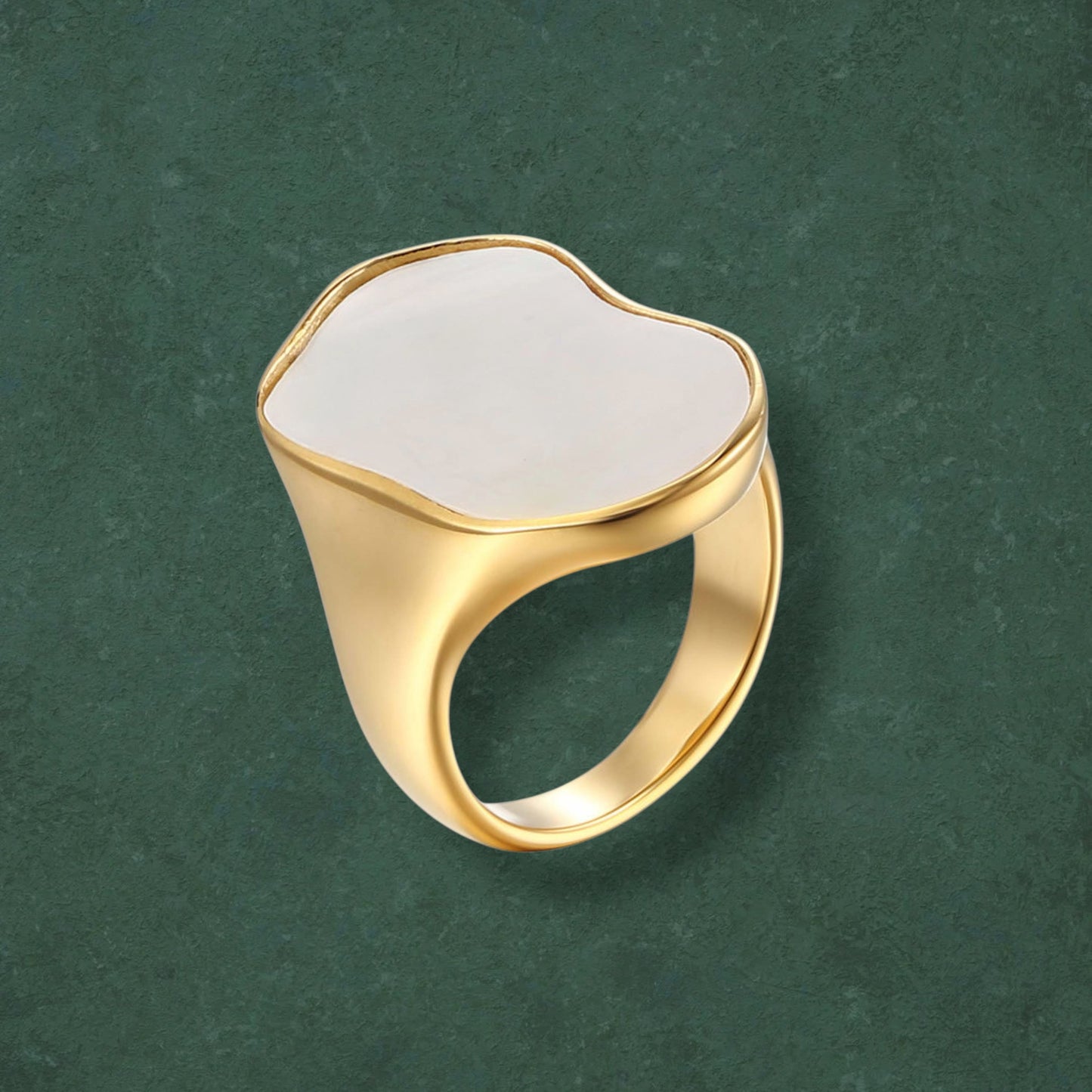 Statement Mother of Pearl Ring