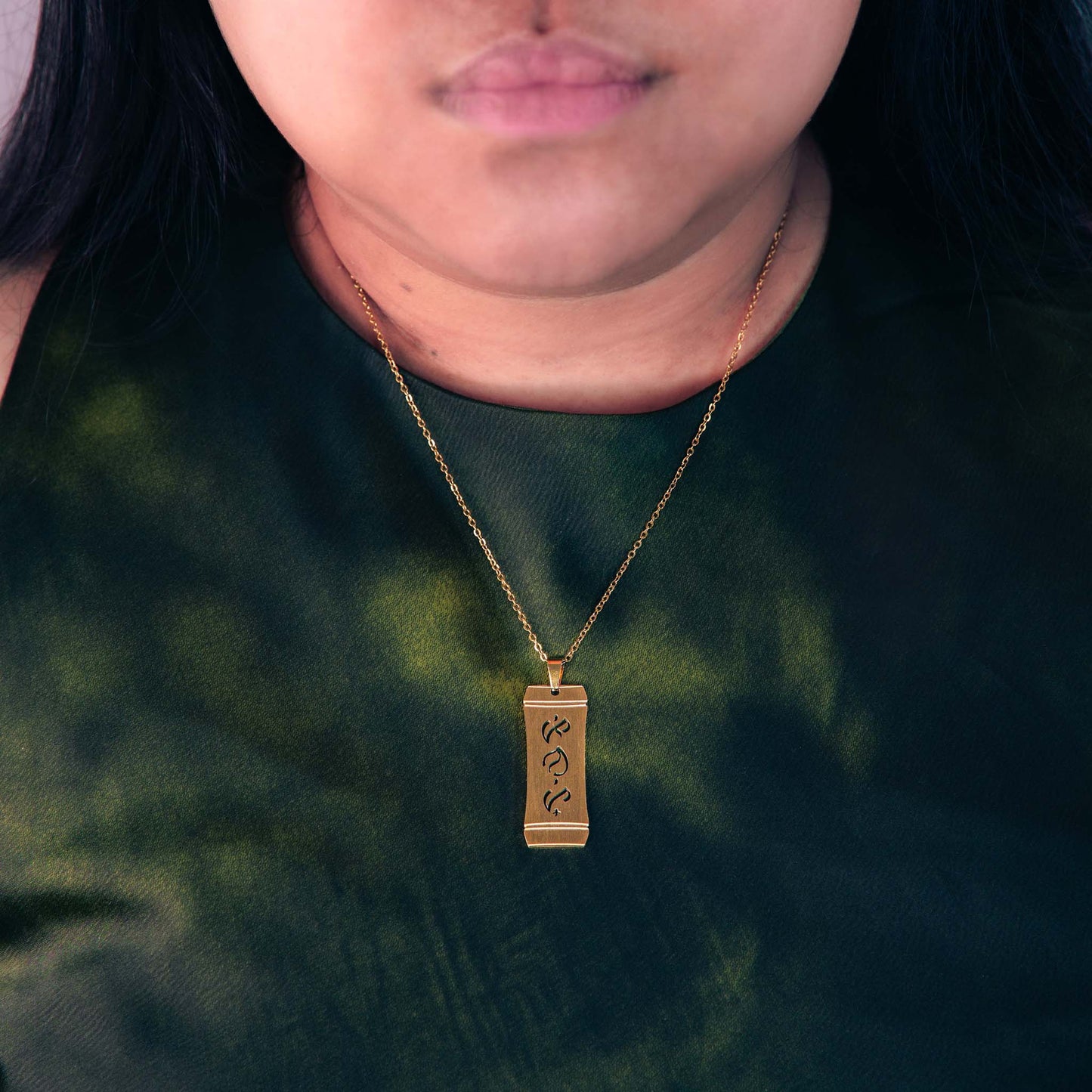 PINOY “Filipino” Baybayin Bamboo Pendant Necklace
