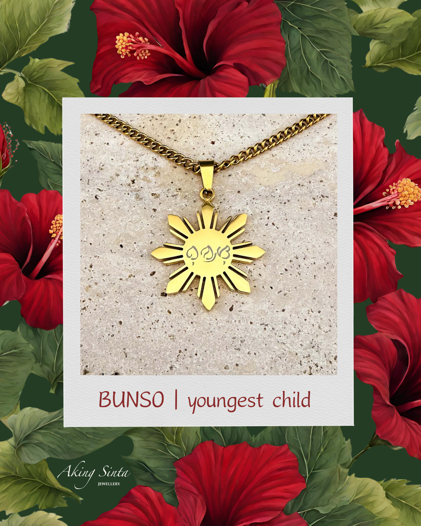 Araw Necklaces with Bespoke Baybayin Engraving