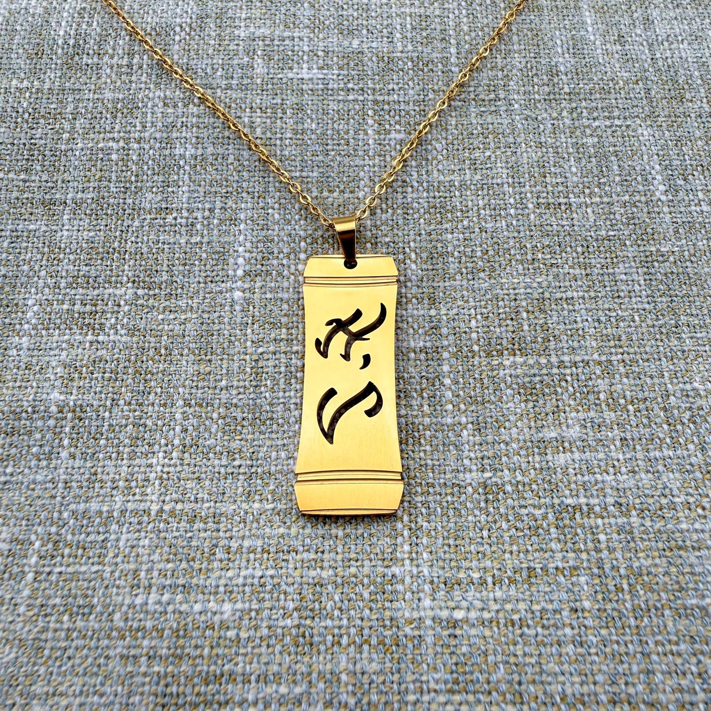 KUYA “Elder Brother” Baybayin Bamboo Pendant Necklace