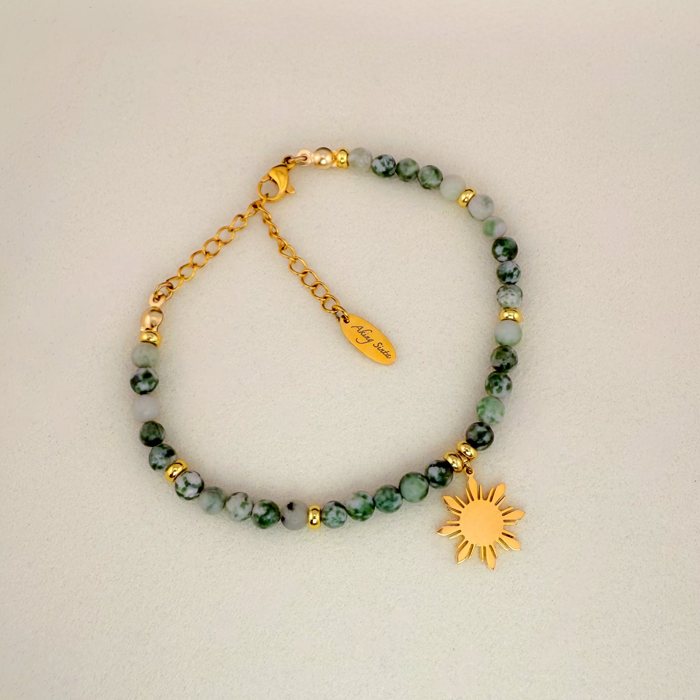 Green Spot Jasper Bracelet