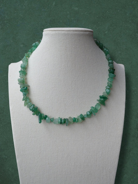 Green Aventurine Nuggets Necklace