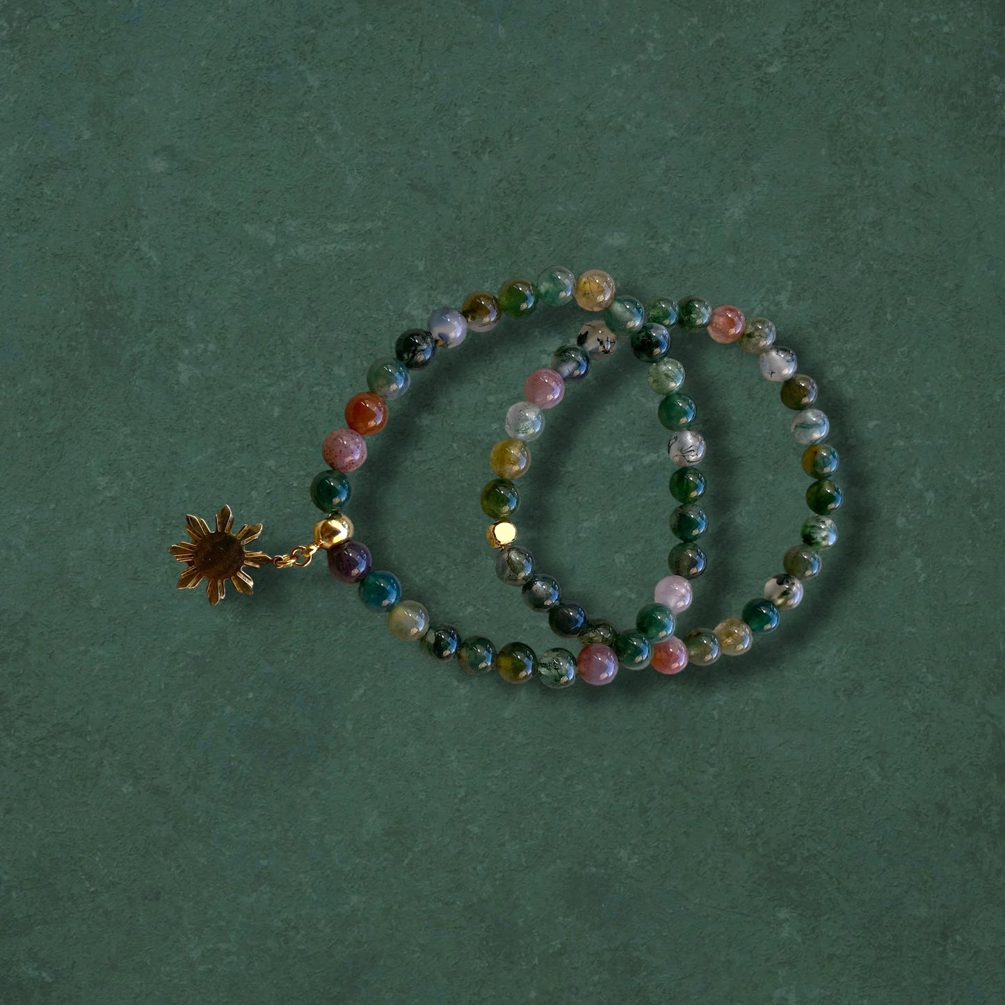 Indian Agate Stretch Bracelet