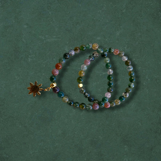 Indian Agate Stretch Bracelet