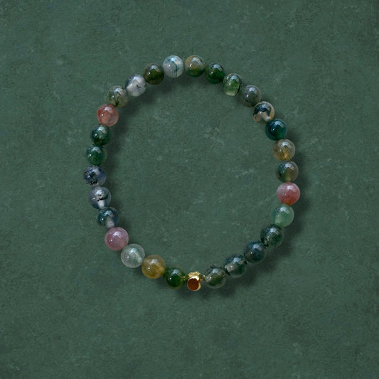 Indian Agate Stretch Bracelet