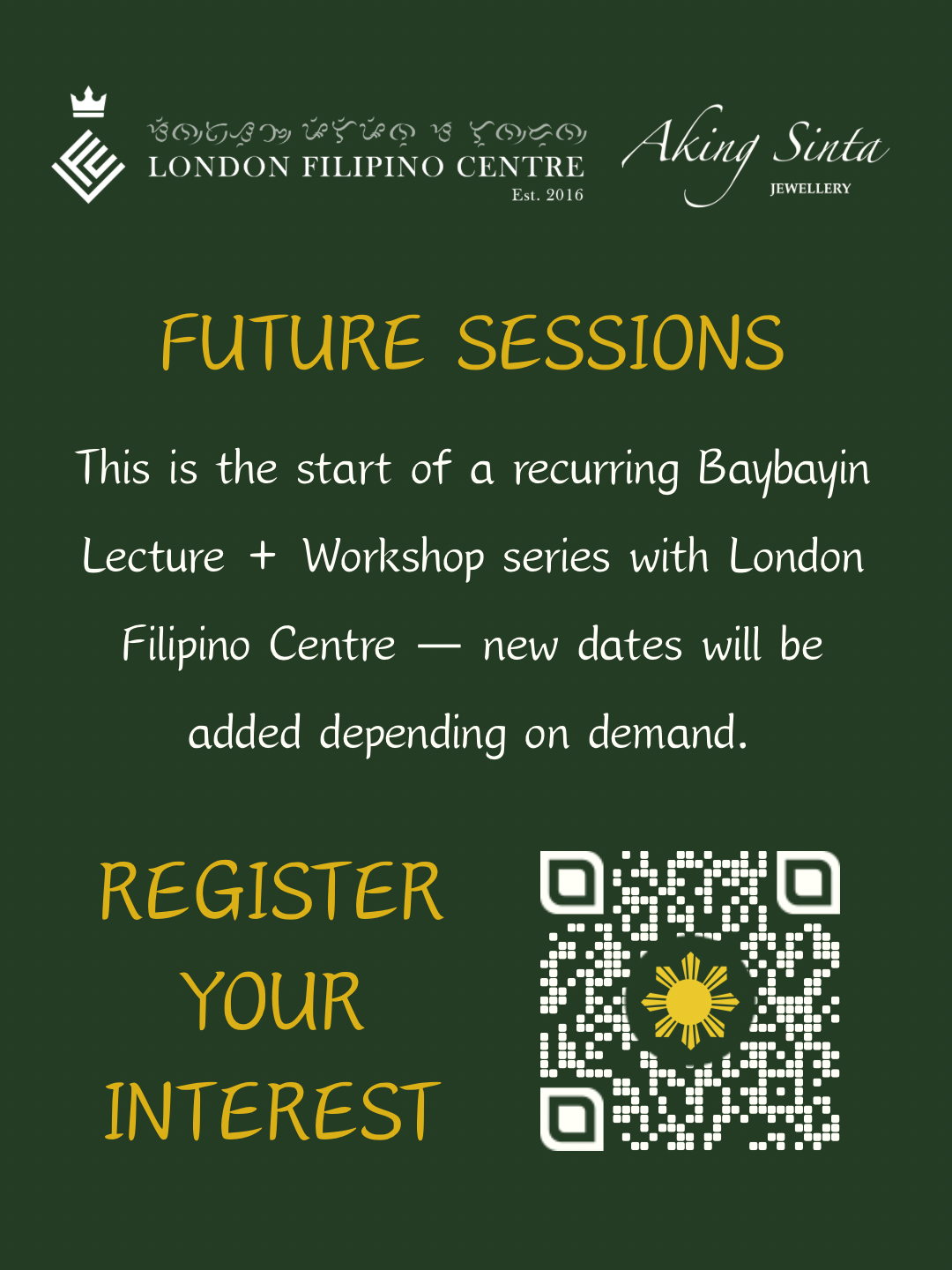 Bridging Two Worlds: Online Baybayin Lecture and Workshop Series