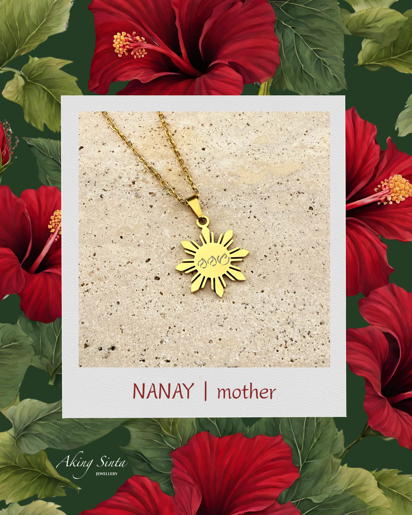 Araw Necklaces with Bespoke Baybayin Engraving