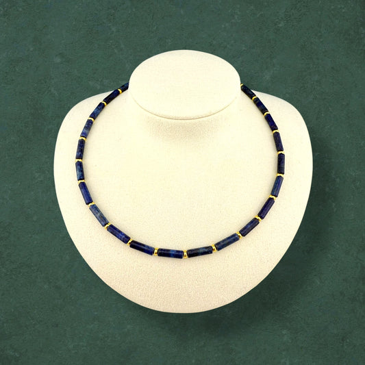 Lapis Lazuli Column Necklace
