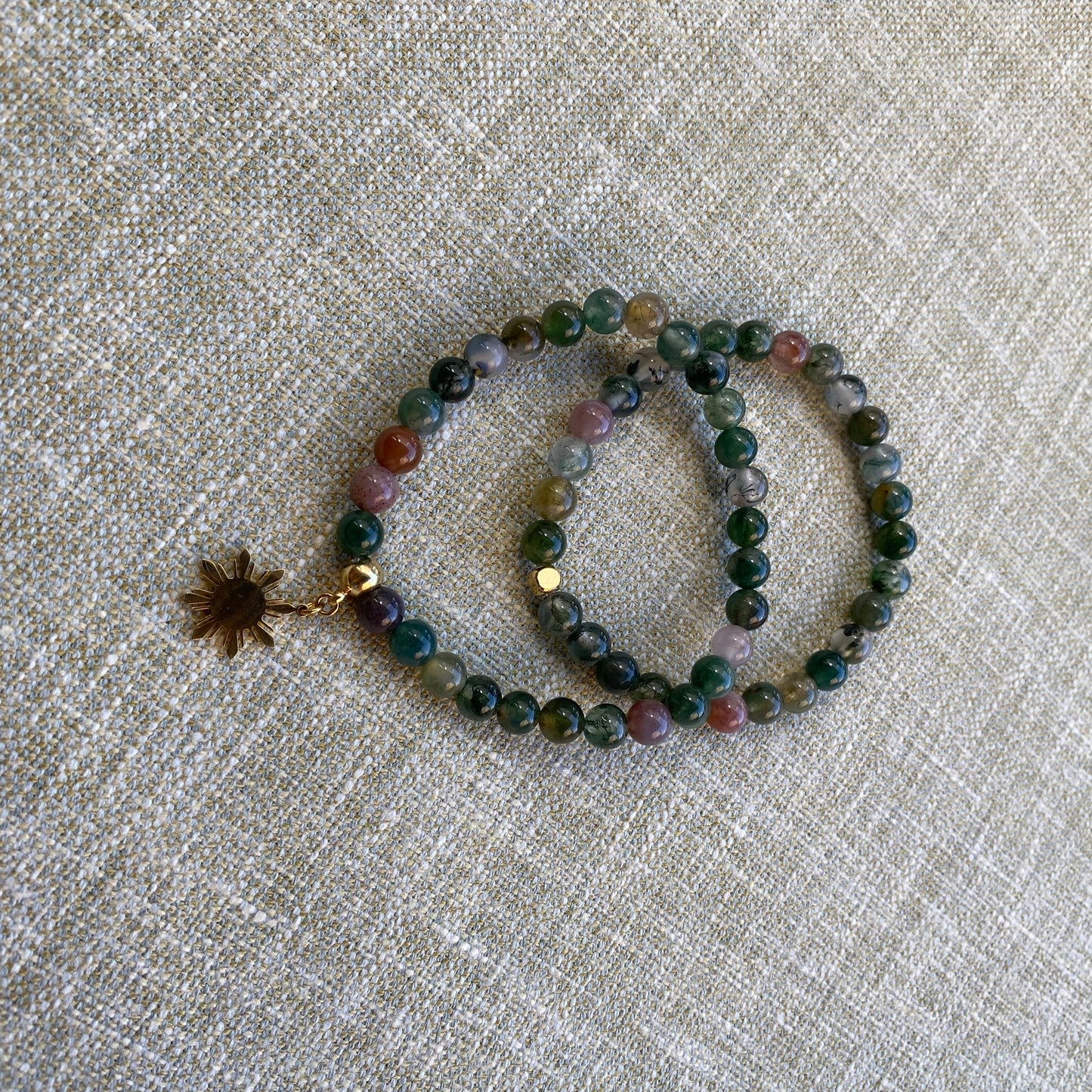 Indian Agate Stretch Bracelet