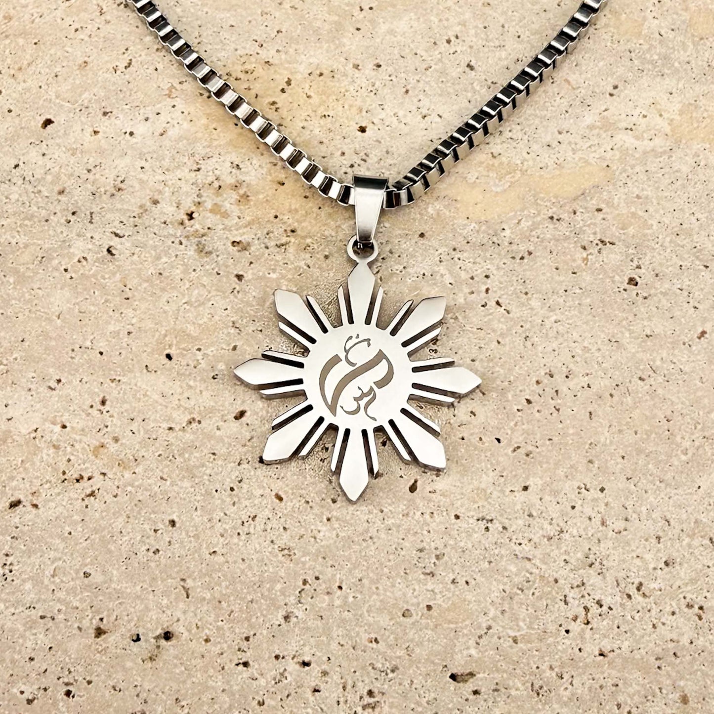 Araw Necklaces with Bespoke Baybayin Engraving