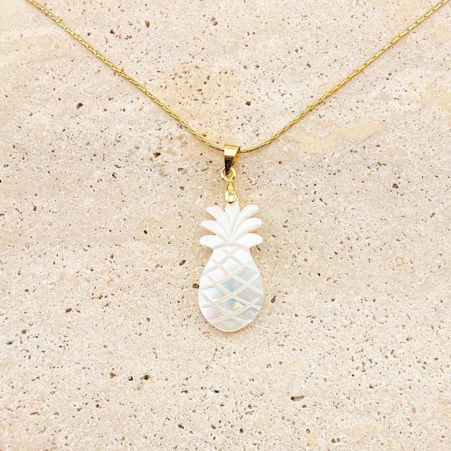 Pineapple Mother of Pearl Necklace