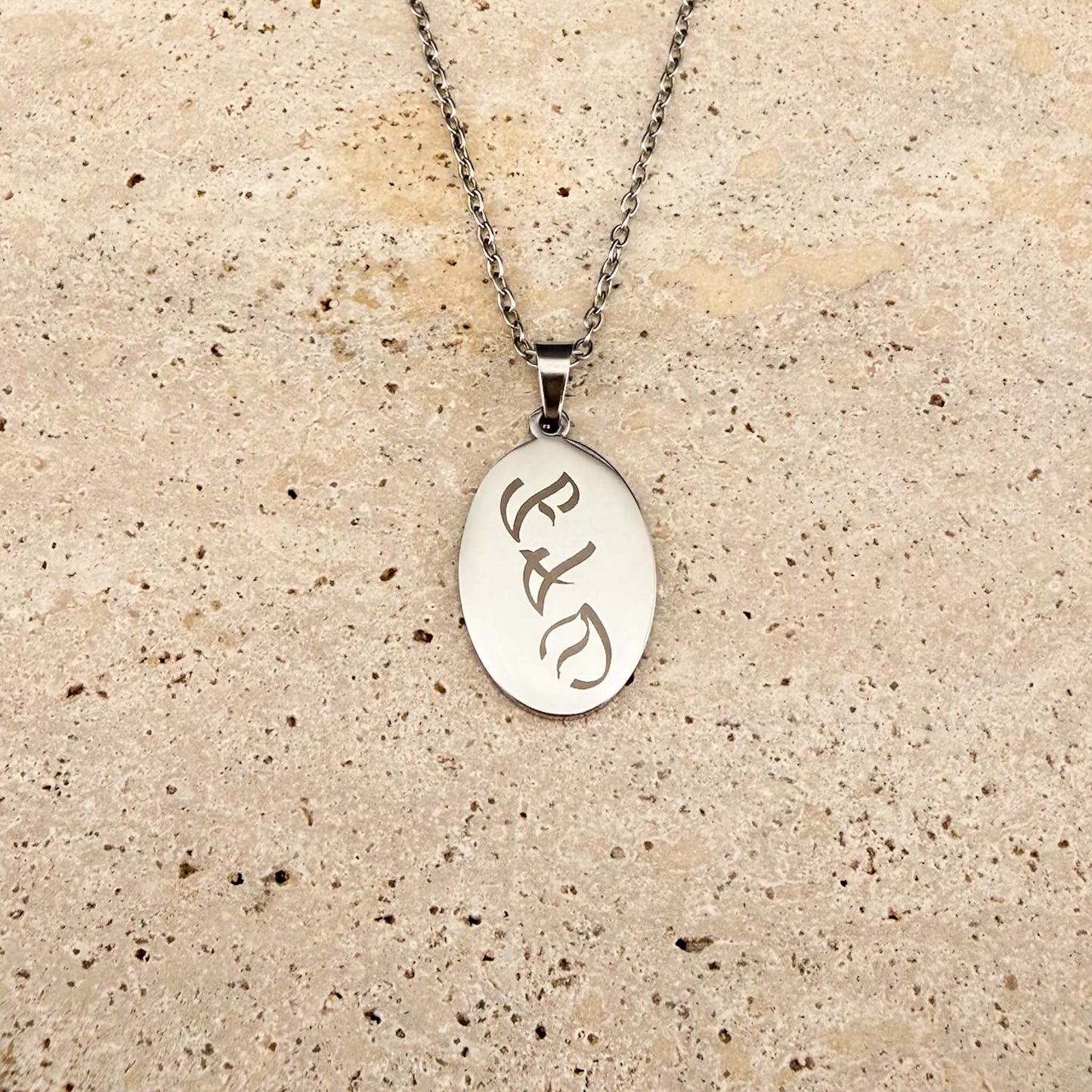 Bespoke Baybayin Engraving on Oval Pendant Necklaces