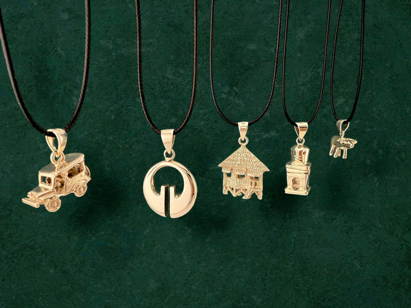 Jeepney Sterling Silver Charm Necklace