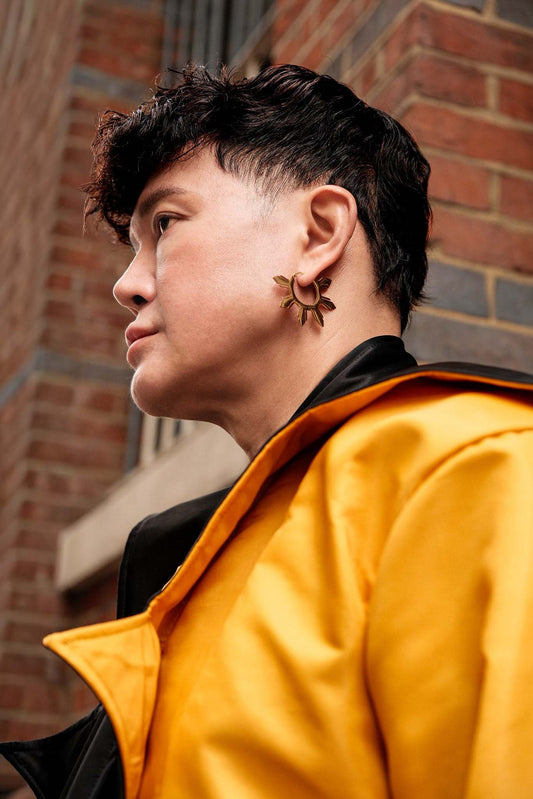 Araw Statement Hoop Earrings