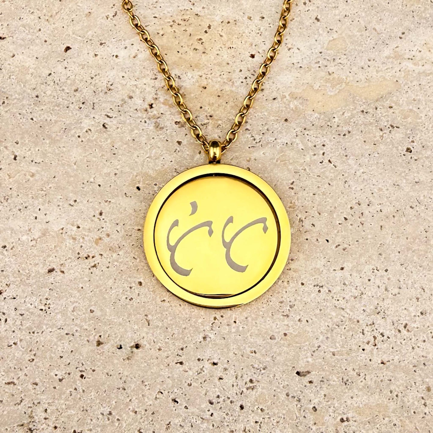 Bespoke Baybayin Engraving on Spinning Coin Necklaces
