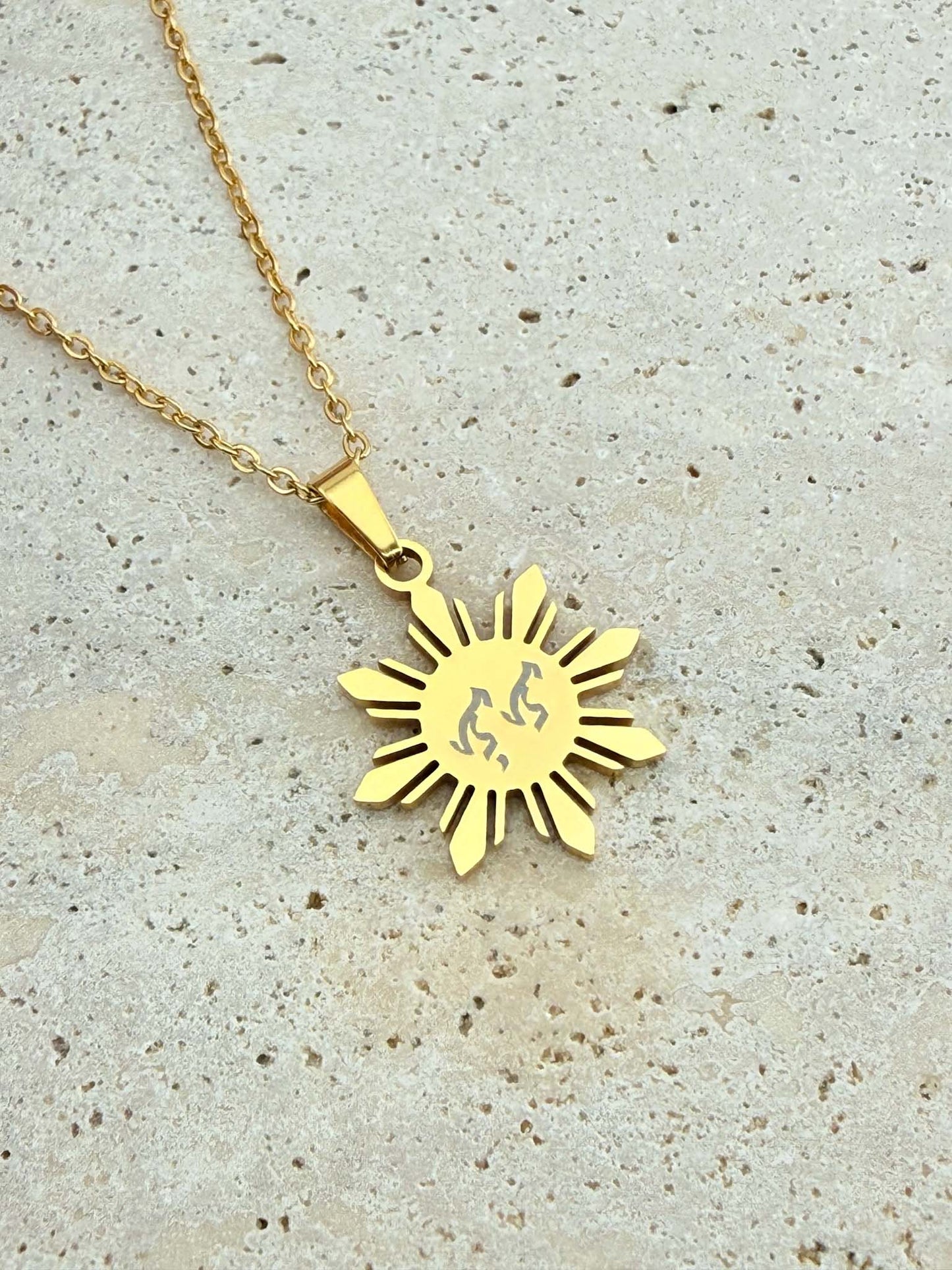Araw Necklaces with Bespoke Baybayin Engraving